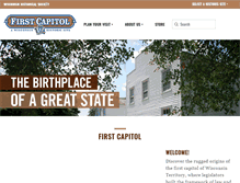 Tablet Screenshot of firstcapitol.wisconsinhistory.org